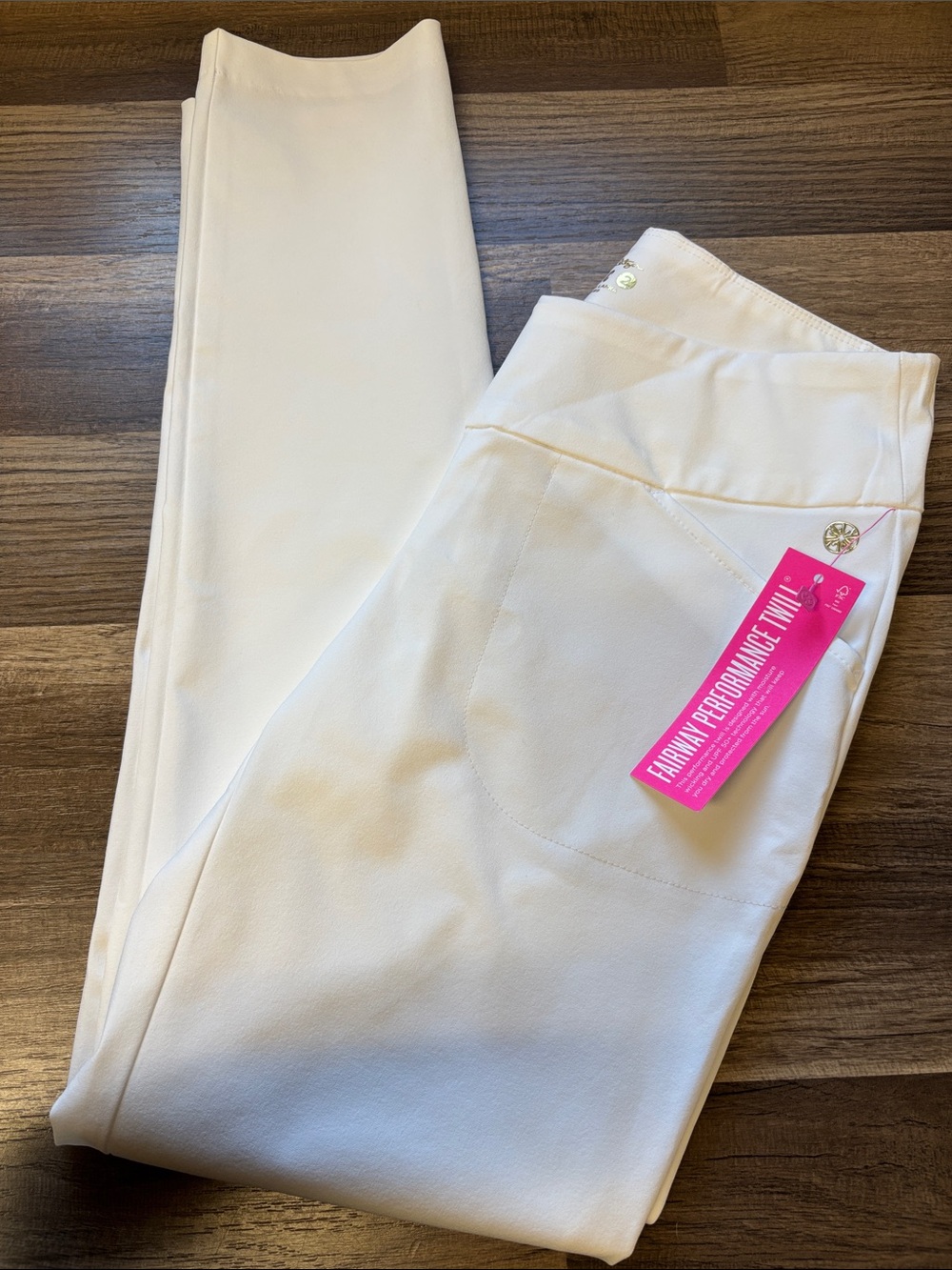 NWT Lilly Pulitzer Luxletic Corso Golf Pant in Resort White
